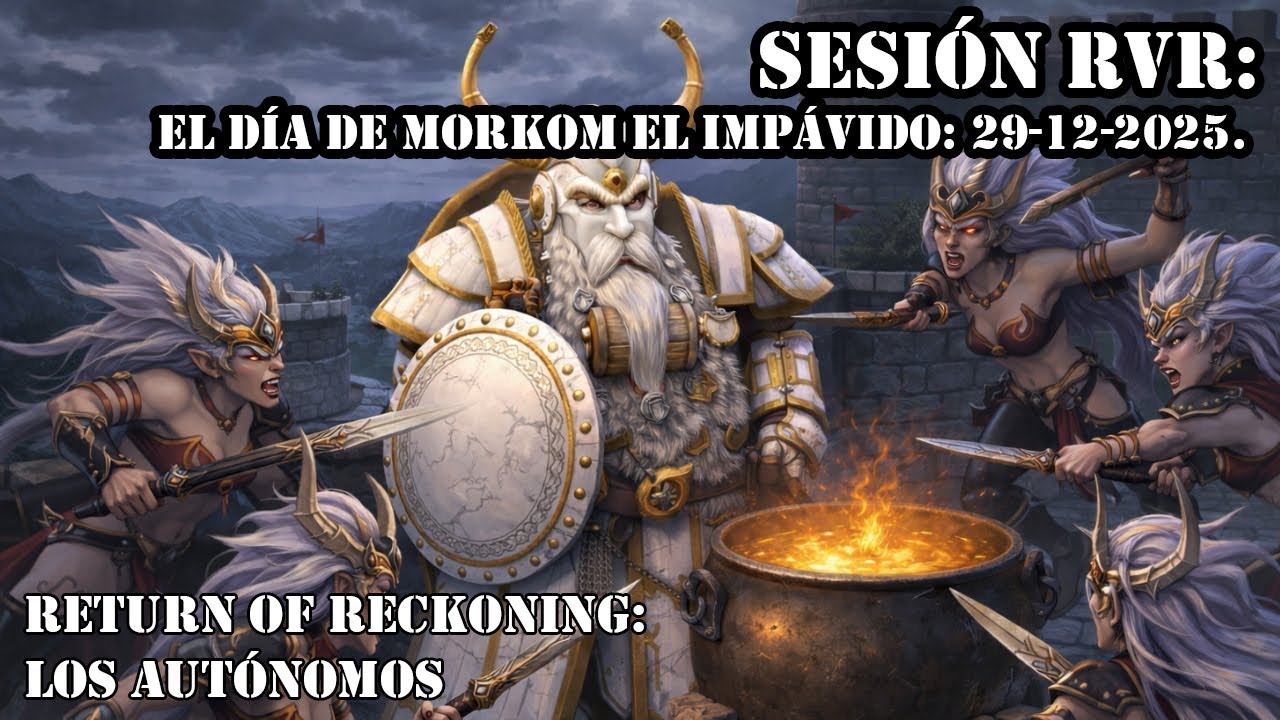 Sesión de RVR 29-12-2025, con Morkom "El impávido". Noche de Warband. Return of reckoning en español