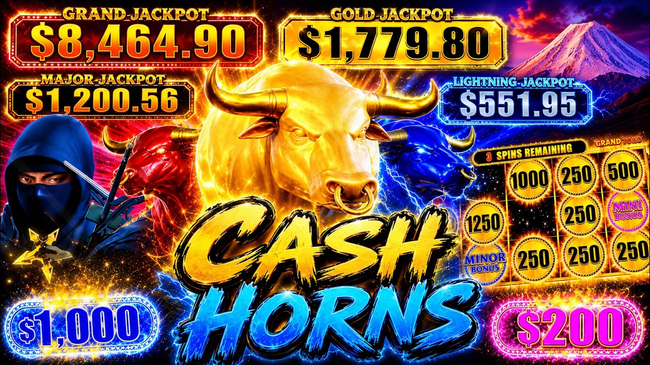 CASH HORNS....Will I ever win BIG playing this game...?...@ThatSlotGuy #casino #slots #pokies