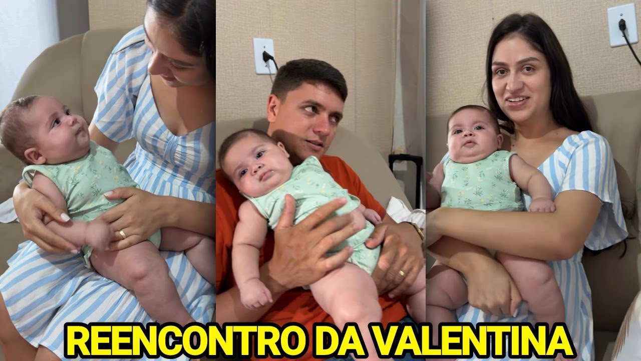 ANA VITÓRIA VIAJA ATÉ VALENTINA E SE EMOCIONA NO REENCONTRO APÓS UM DIA LONGE