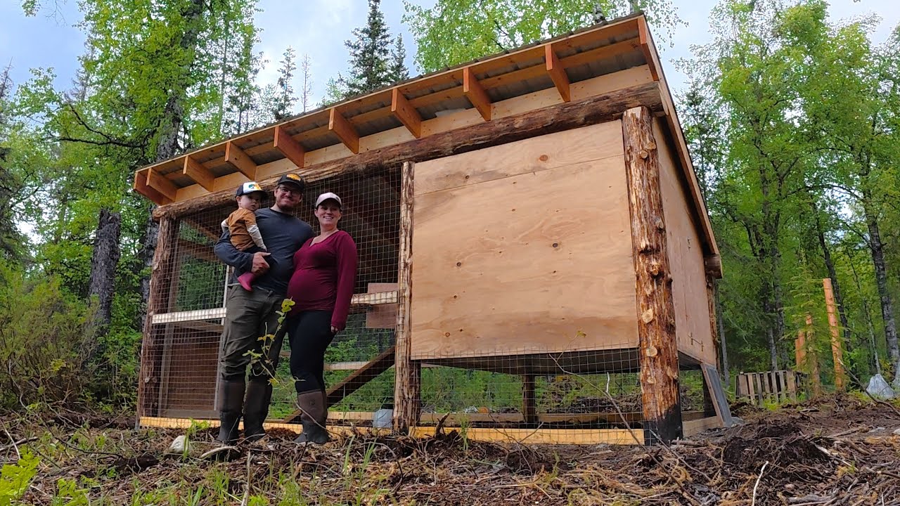 Chicken Coop Built For Alaska | Insulation, Full Roof, & Heavy Duty Wire