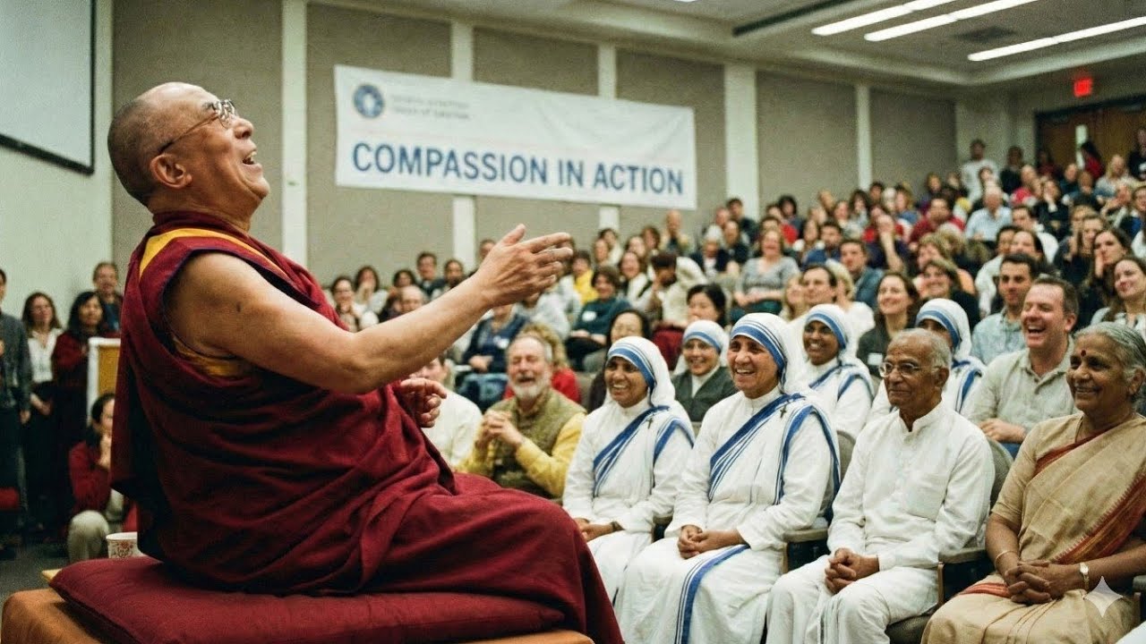 His holiness Dalai Lama visit mother Teresa comunity.#monk #buddhism #love #youtubevideo #fypシ 
