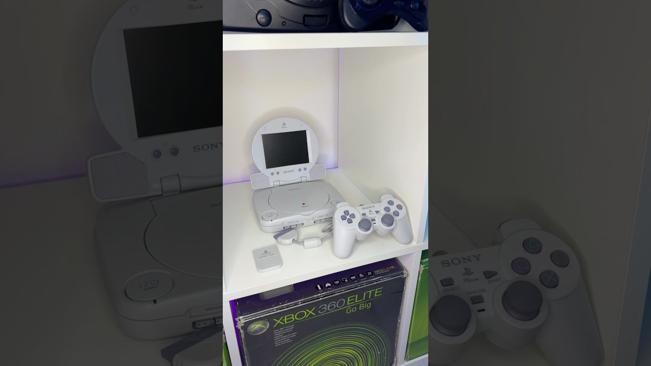 Sony PSOne with LCD-Screen startup 📺 #asmr #sony #playstation #retrogaming #gaming #ps1 #psone