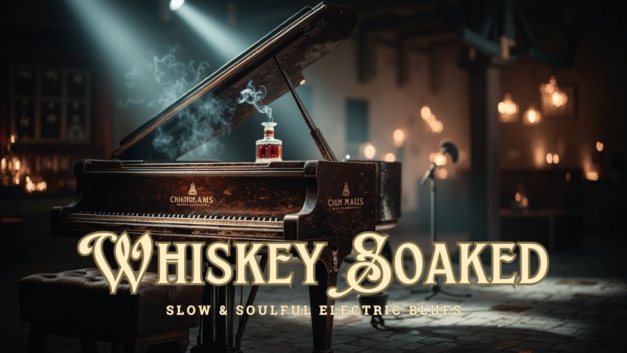 Whiskey Soaked Blues Guitar | Медленный и душевный электро-блюз: для бара и релакса 🎶