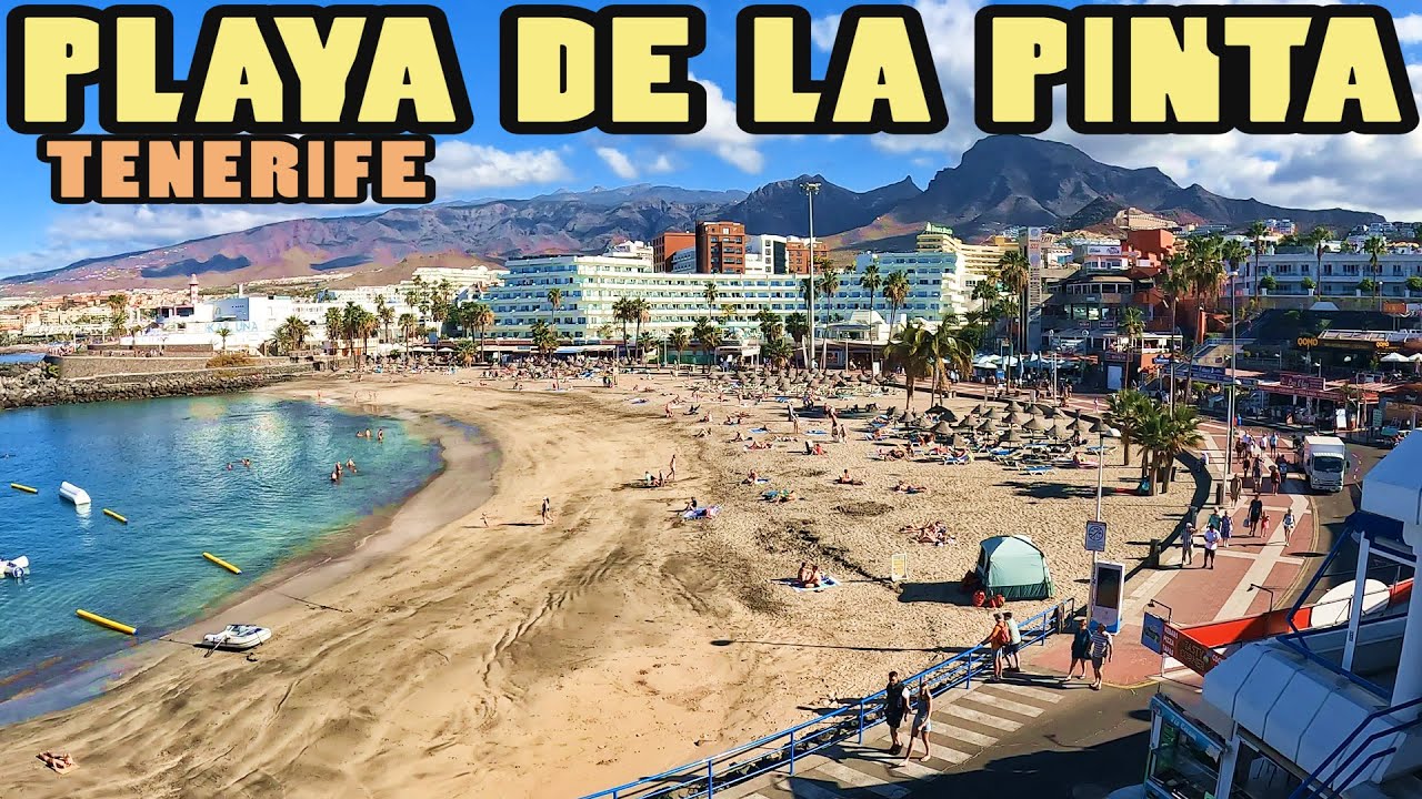 PLAYA DE LA PINTA🏖️ Promenade - Costa Adeje - Tenerife (4k)