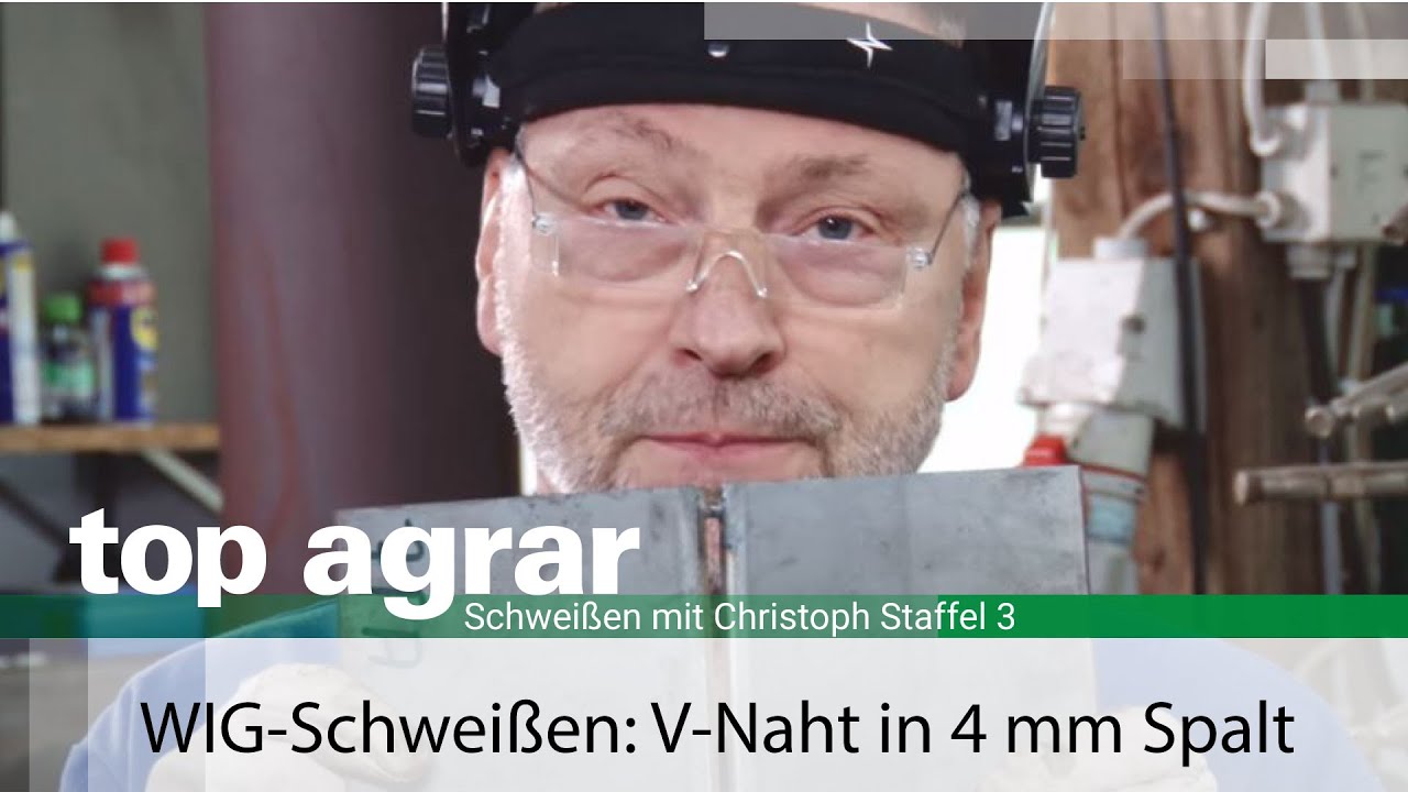 Folge 6 WIG-Schweißen: V-Naht waagerecht in 4 mm Luftspalt; Schweißkurs mit Christoph Deryk
