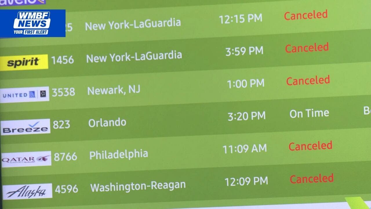 Northeast winter storm cancels thousands of flights, strands Myrtle Beach travelers