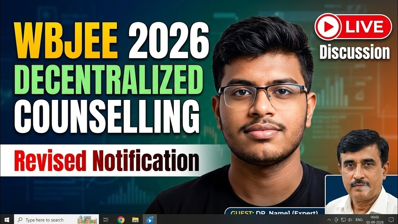 Wbjee 2026 DECENTRALIZED Counselling l Revised Notification l LIVE
