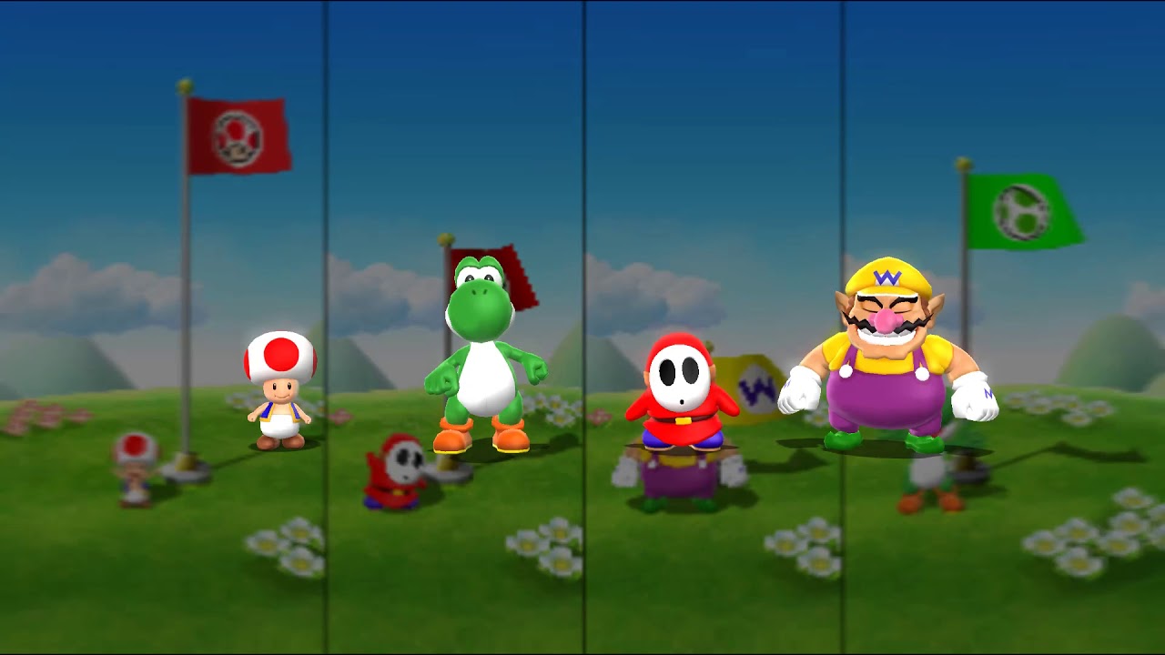 Mario Party 9 Garden Battle - Guy Shy vs Wario vs Toad vs Yoshi Master Difficult | Mario Gaming #6
