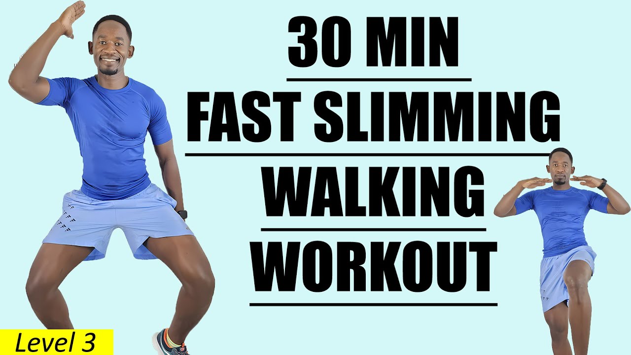🔥30 Min Walk at Home Workout for Fast Full Body Slimming - 250 Calories🔥
