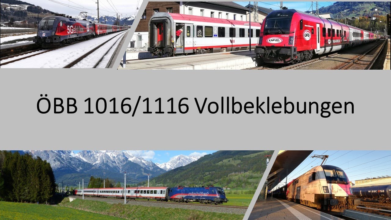 &Ouml;BB 1016/1116 Vollwerbebeklebungen | Werbelok | &Ouml;BB | Werbetaurus | Taurus | AKTUELL | BR 1116
