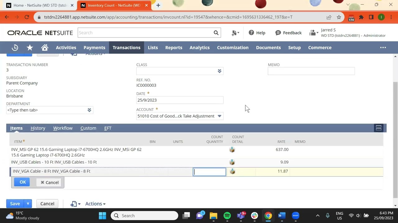 NetSuite Tips & Tricks | Calculated Inventory Count