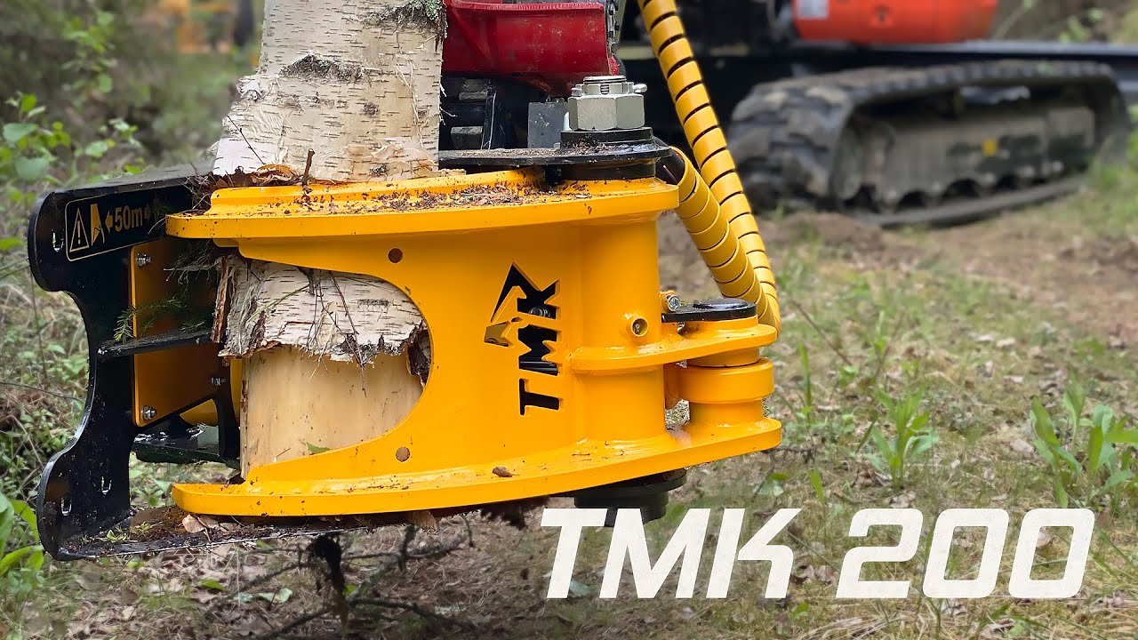 Whoa! Quite big trees with an agile shear! // TMK Tree Shear