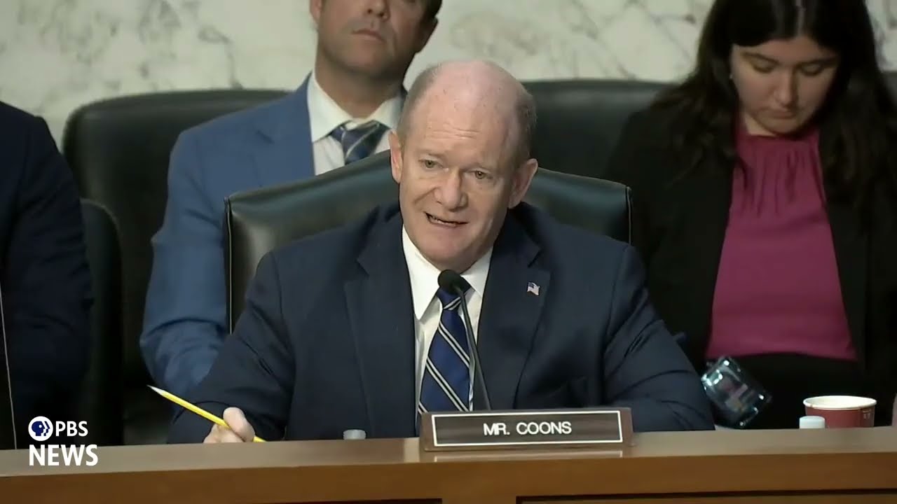 WATCH: Sen. Coons questions FBI Director Patel in hearing on his leadership
