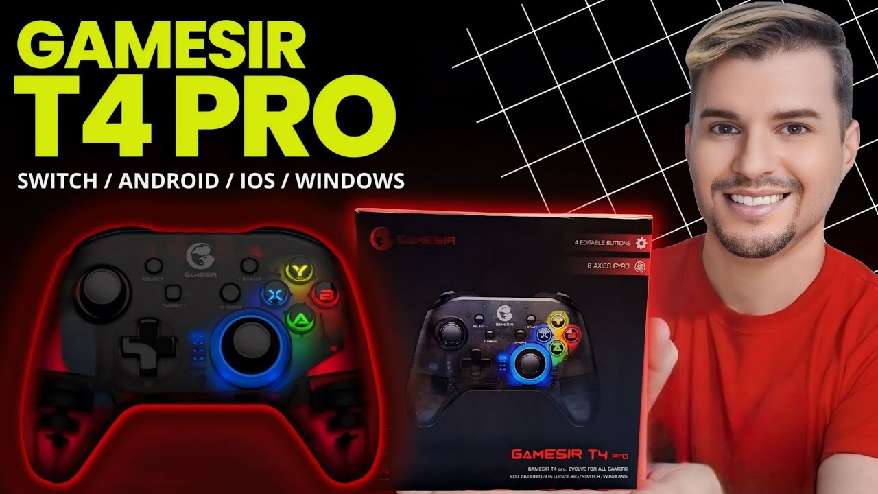 GAMESIR T4 PRO UNBOXING , REVIEW E TESTE!