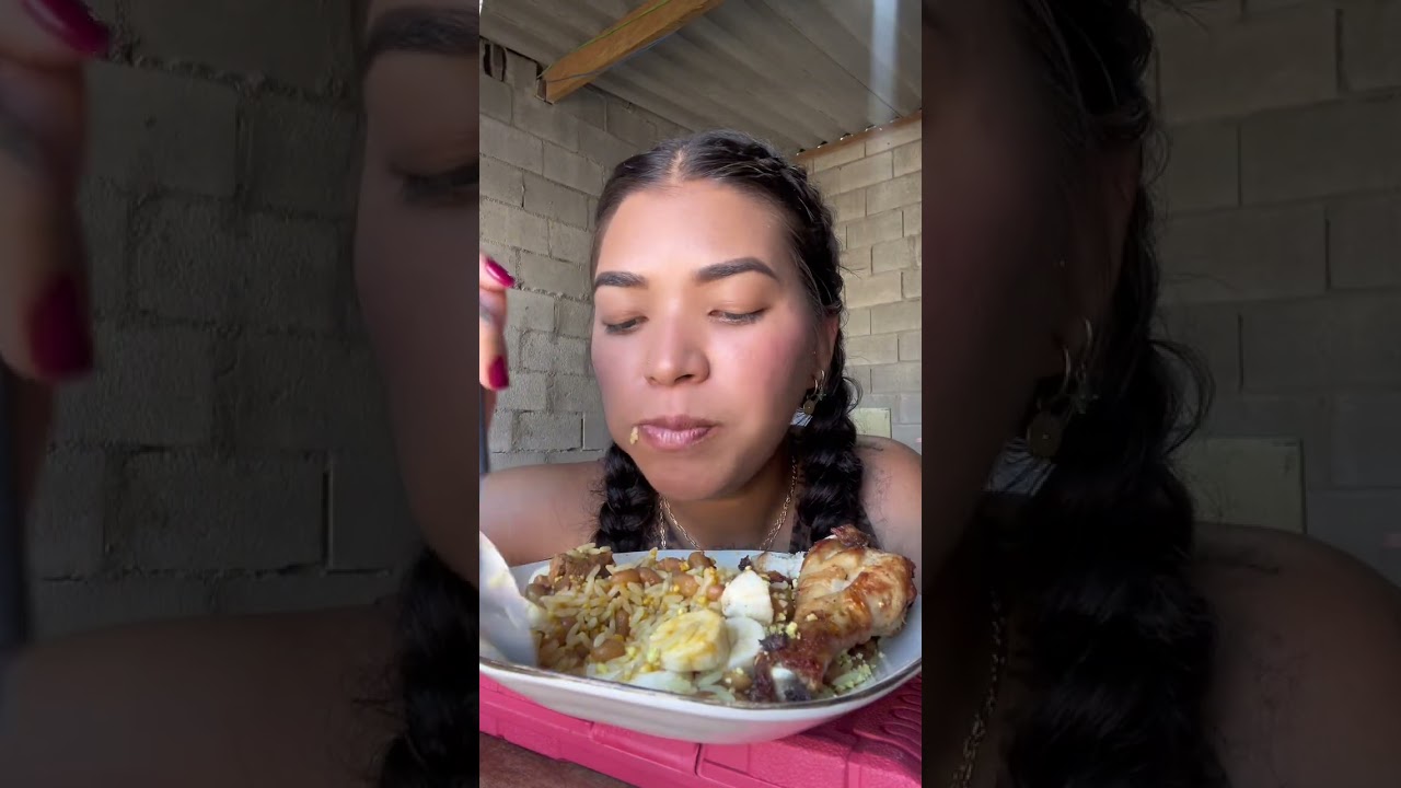FRANGO FRITO ARROZ E FEIJÃO ALMOÇO DE HOJE 