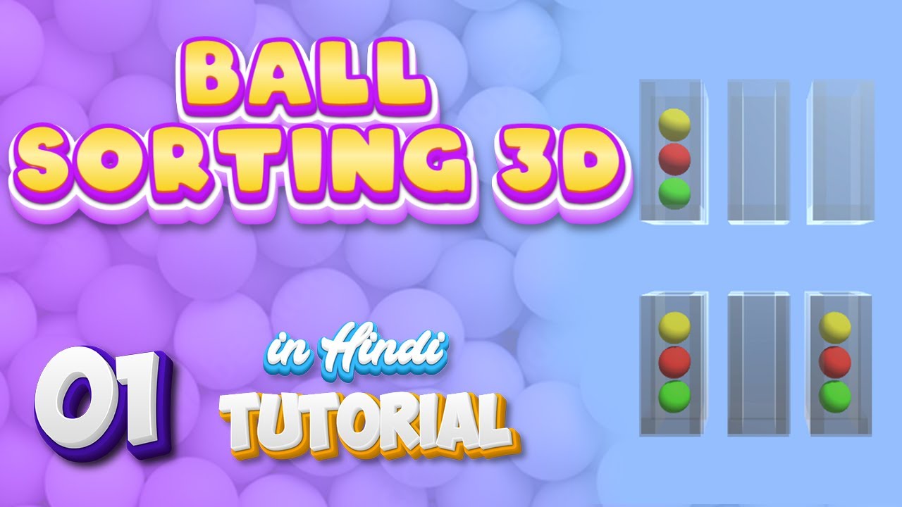 Part-1  Ball Sorting Puzzle 3D Game | Unity Tutorial From Scratch | in Hindi #unity #gamedev #game