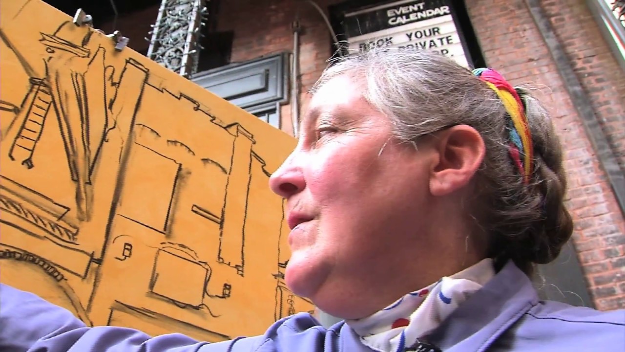 Painter spends ten months capturing Printers Alley on canvas ahead of building demolition