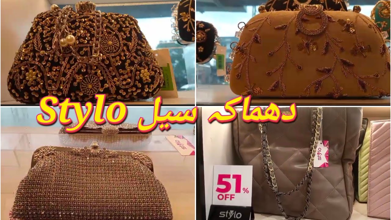 Stylo Bags Flat 51% OFF Season End Sale Price 800 Rs only. Clutches 
