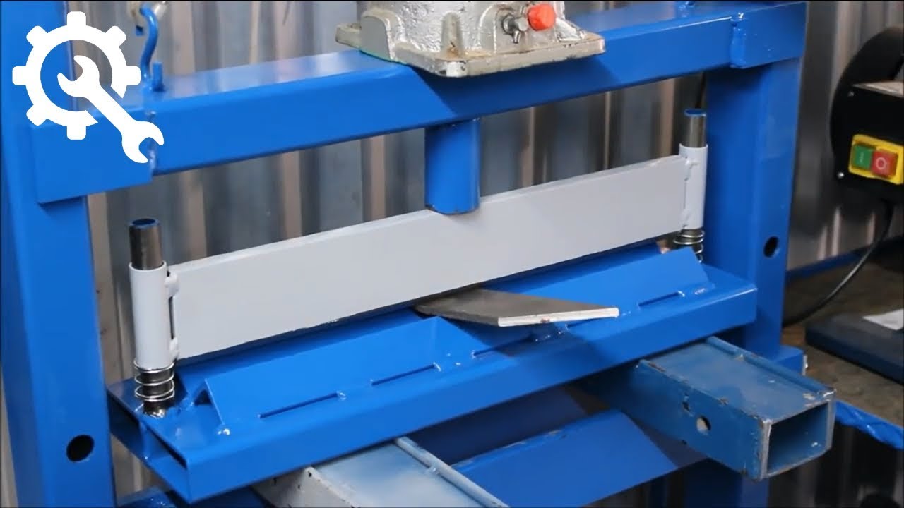 how to make a homemade press brake for metal