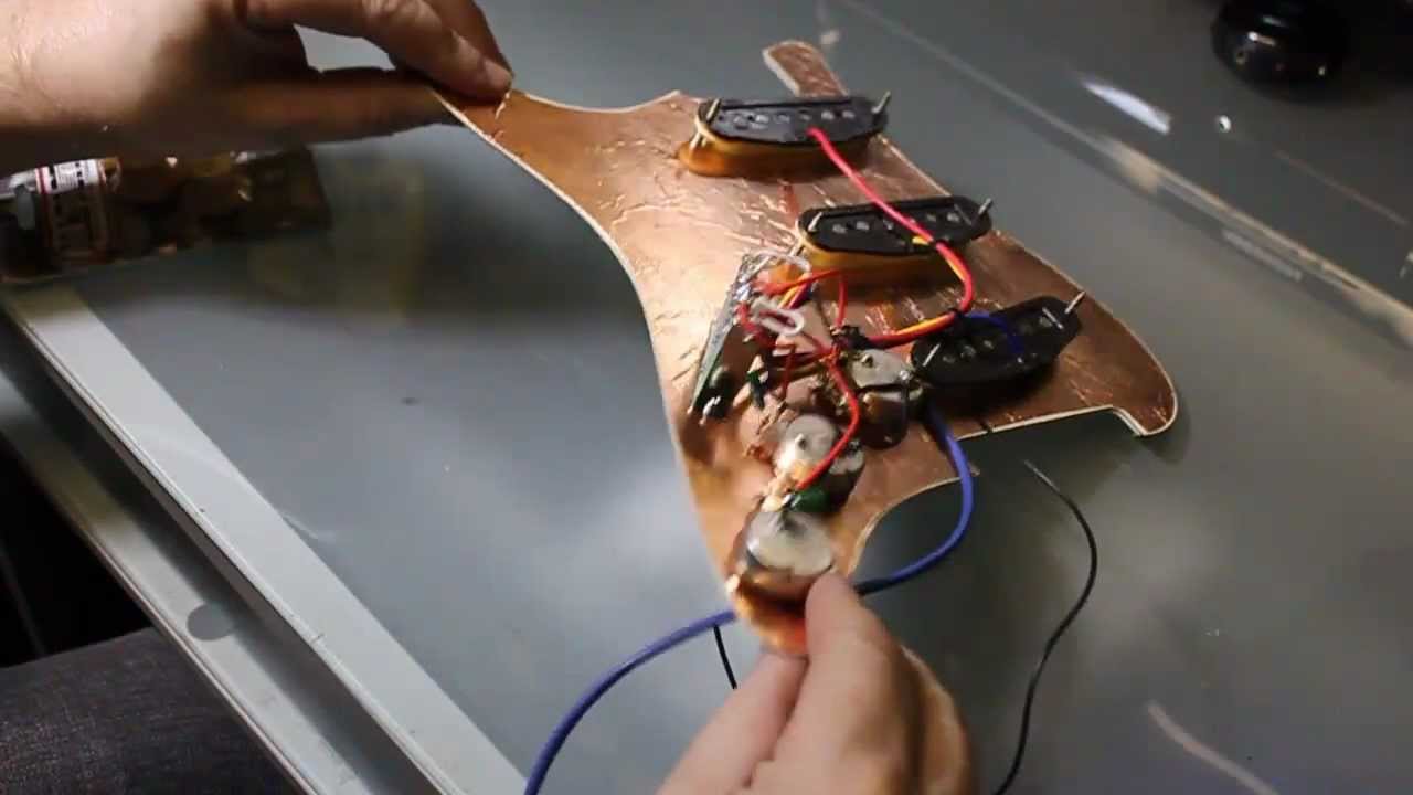 Подключение или переподключение Fender Stratocaster (как подключить электрогитару, Stratocaster)