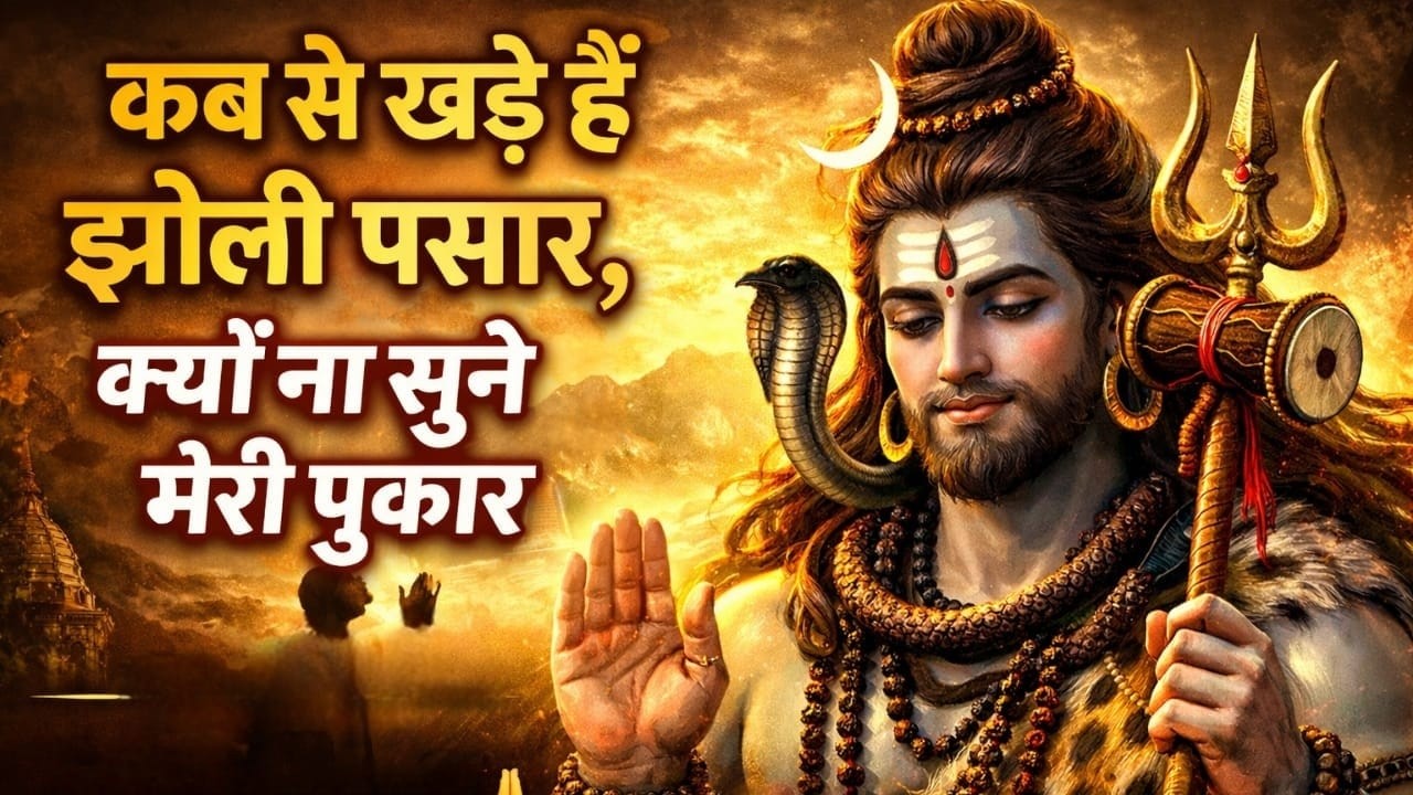 कब से खड़े हैं झोली पसार 🙏 | क्यों ना सुने तू मेरी पुकार | भोले बाबा का दर्द भरा भजन 2026