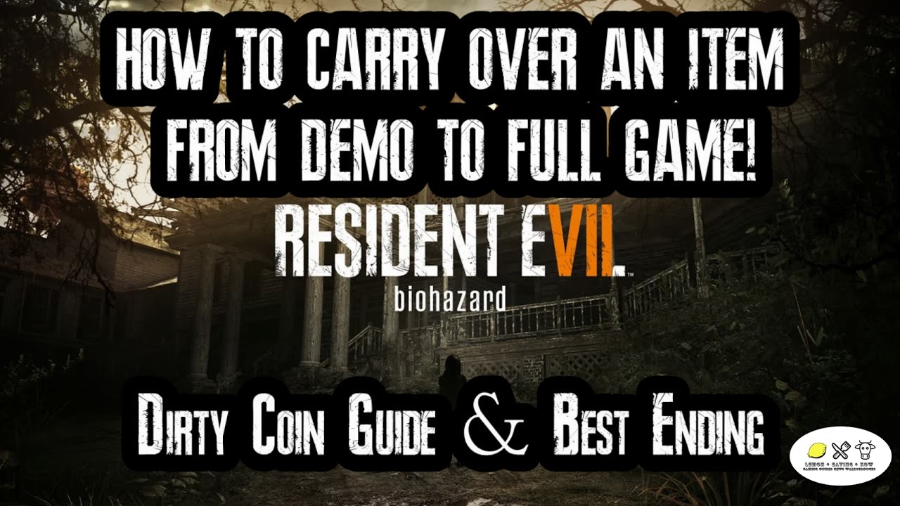 Resident Evil 7: Unlock Item for Full Game! Dirty Coin guide! (1080p 60fps)