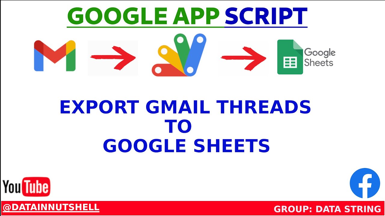 Export GMAIL Emails To Google Sheets Automatically | GOOGLE APP SCRIPT