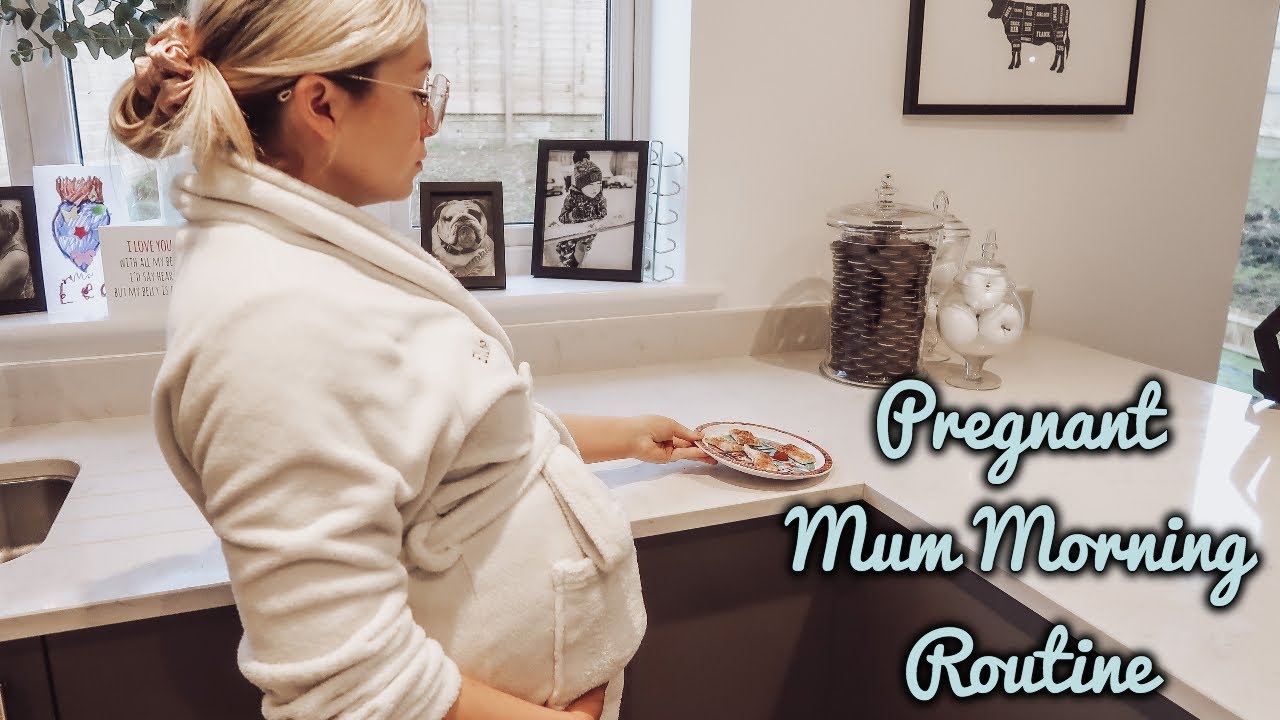 RAW MORNING ROUTINE HEAVILY PREGNANT WITH A 3 YEAR OLD | ellie polly