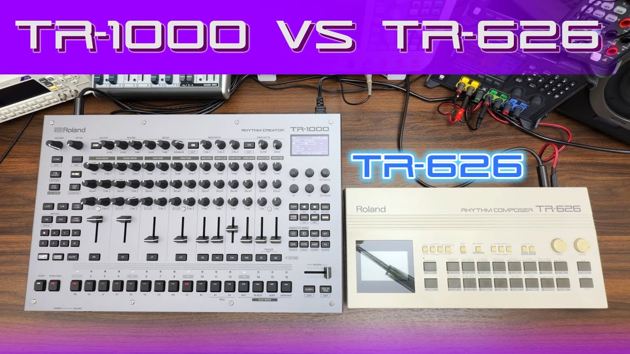 ROLAND TR-1000 vs TR-626  -  Comparando a vintage com a moderna!