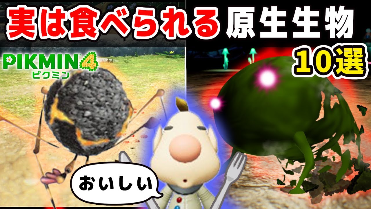 【ピクミン】実は食べられる原生生物10選【ルーイメモ】
