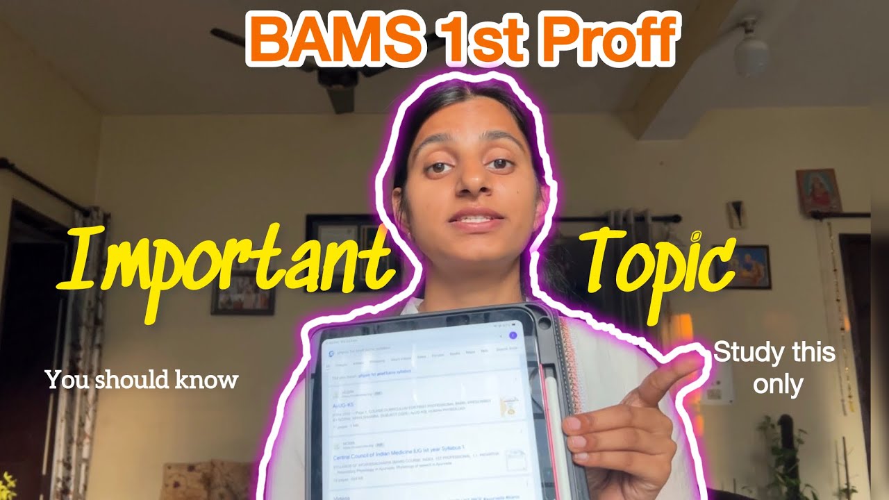 BAMS 1st Prof Preparation Strategy | How to Pass in First Attempt#bams #bamsexam