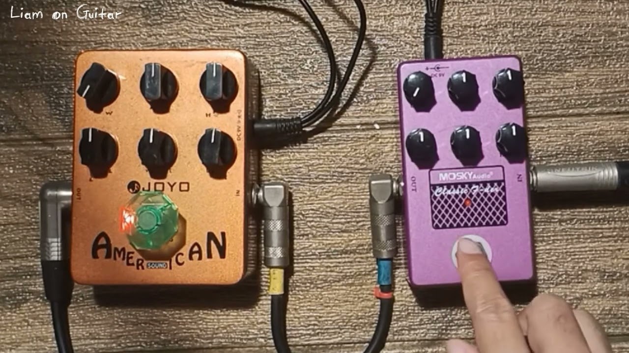 Joyo American Sound VS Mosky Classic F-Der Preamp Pedal Fender Amp Sound | No Talking