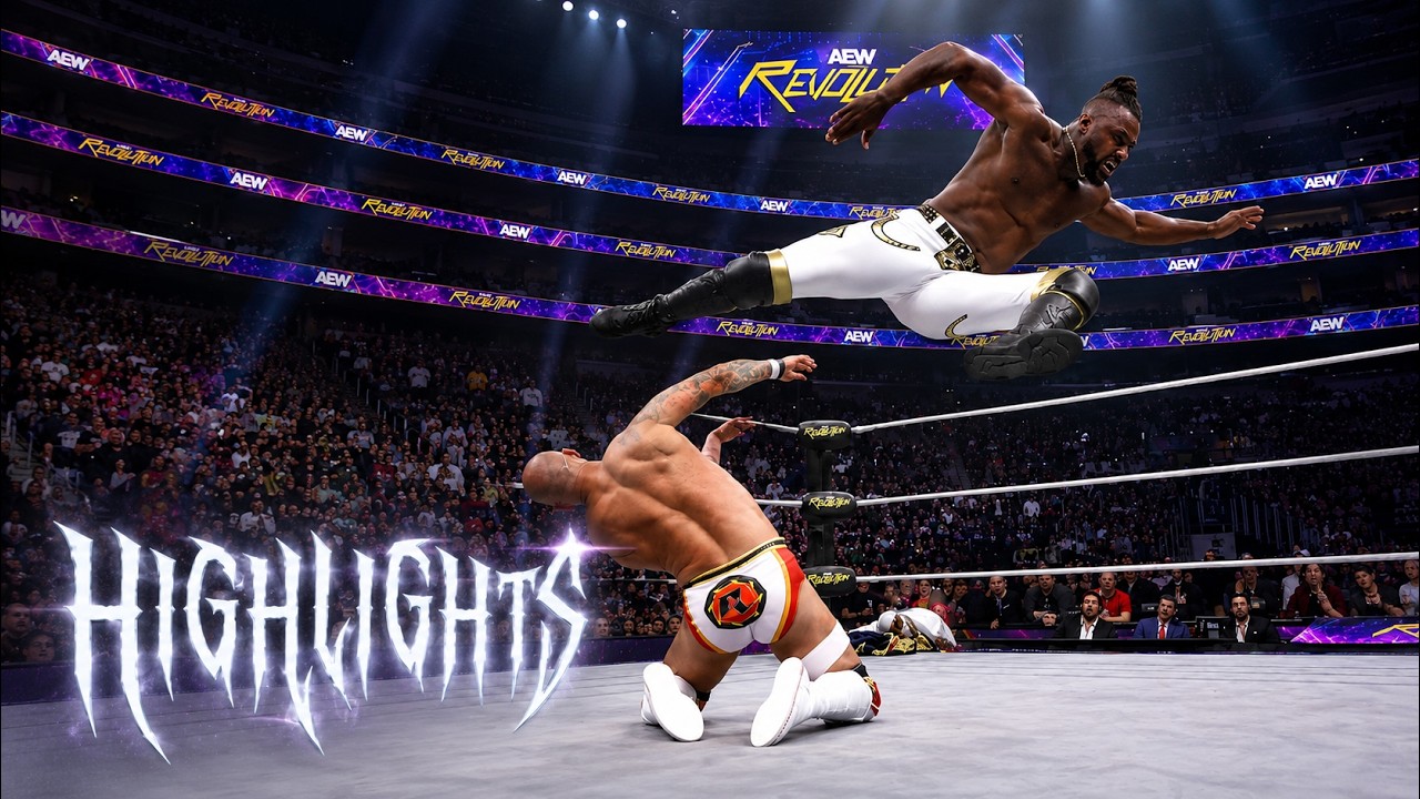Swerve Strickland vs Ricochet Revolution 2025 Highlights