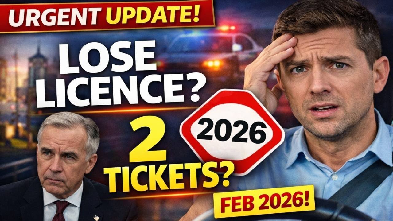 URGENT: Canada Drivers Can Lose Licence After Just 2 Tickets — New Rules Feb 2026!