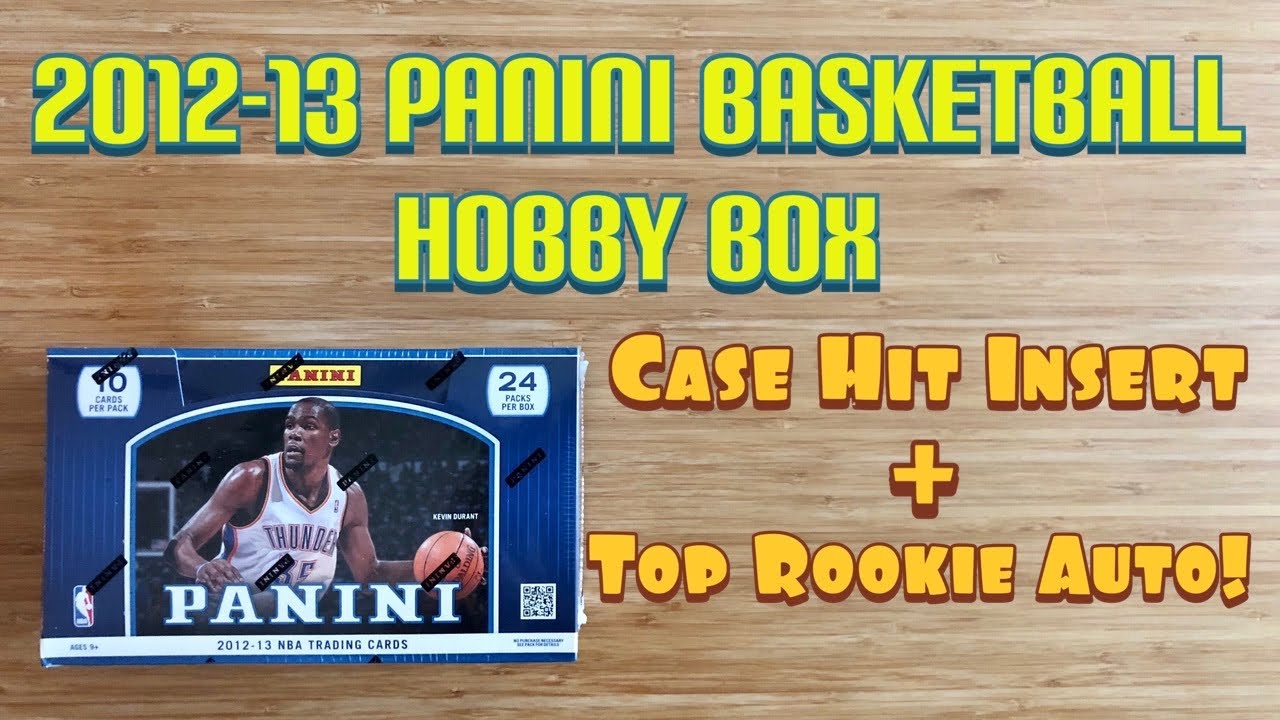 2012-13 Panini Basketball Hobby Box - ANTHONY DAVIS ROOKIE, CASE HIT INSERT, & TOP ROOKIE AUTO!!