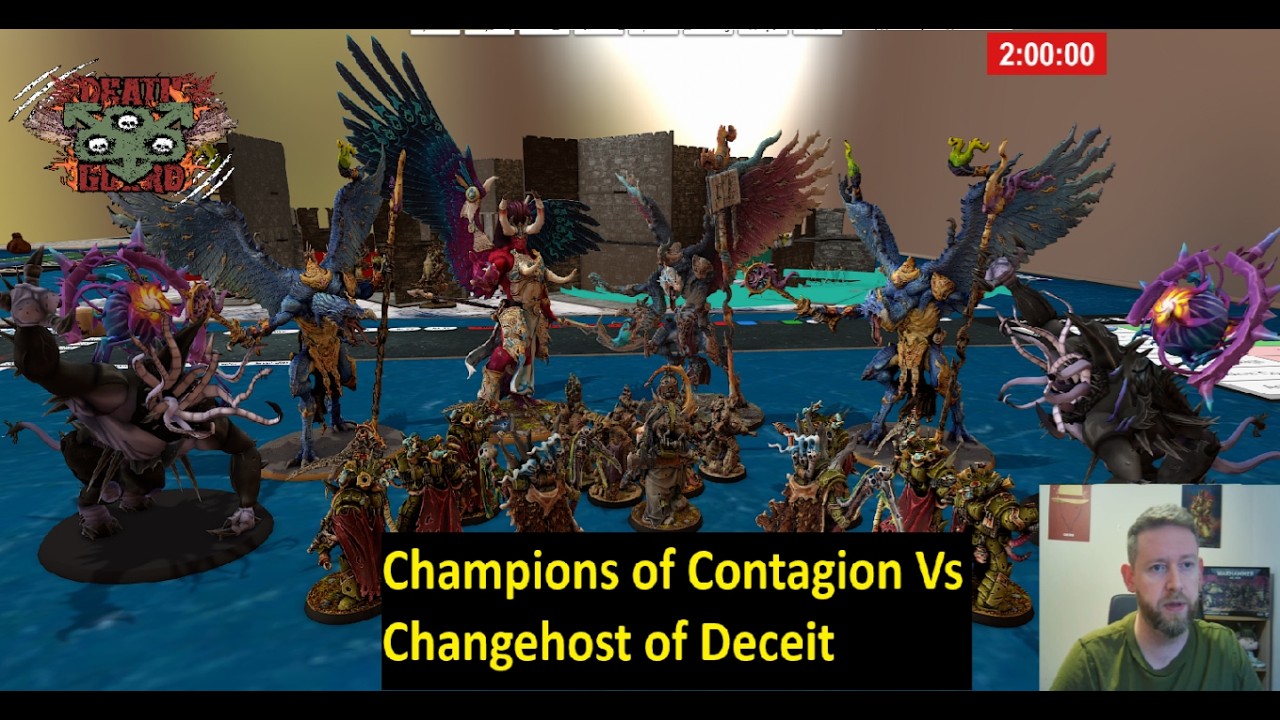Death Guard competitive battle report Vs VS Thousand Sons  Changehost