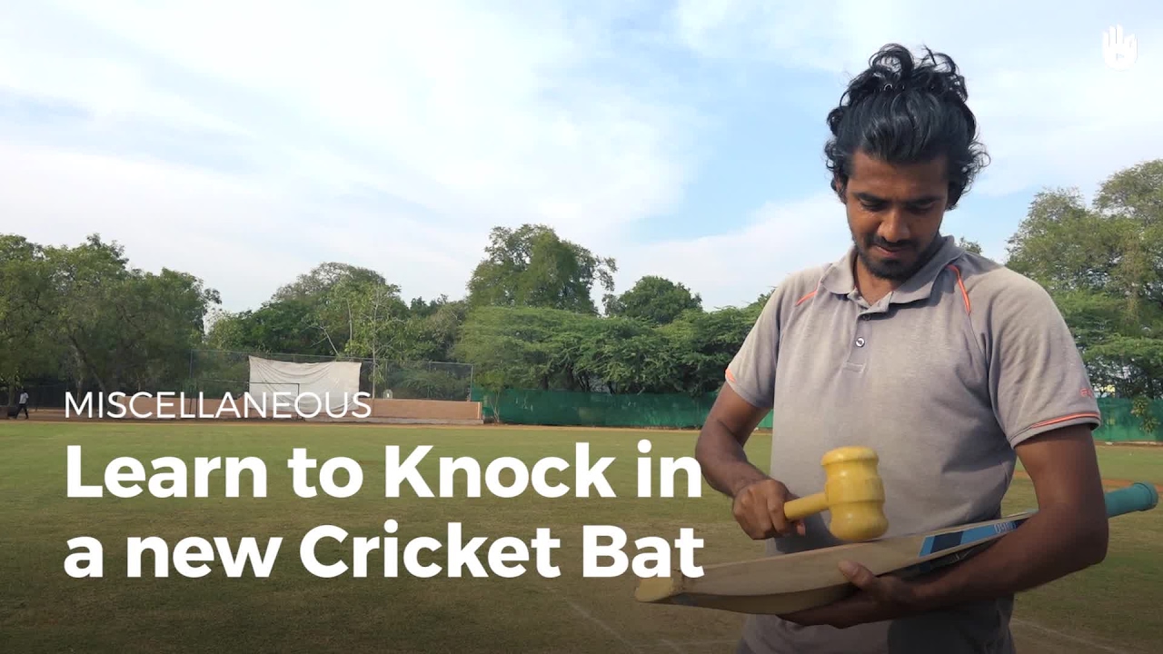 Learn to Knock In a New Cricket Bat | Cricket