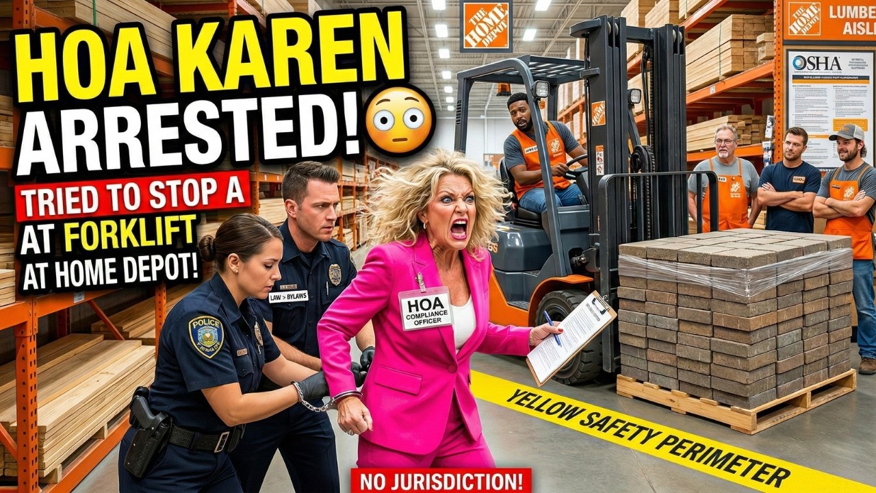 HOA Karen Tried Stopping a Forklift at Home Depot for ‘Safety Violations’ — Police Arrested Her