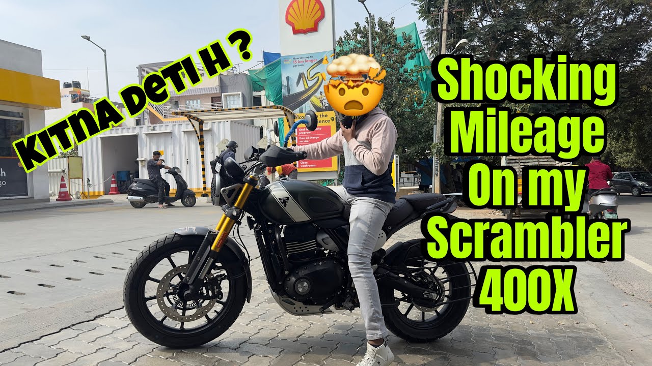 Scrambler 400x ka mileage dekh k shock ho gya 🤯🤯 | Mileage test on Triumph Scrambler 400x