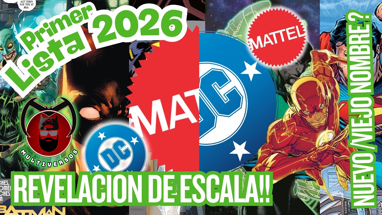 Nuevos detalles y primeros listados de Mattel y DC Comics para 2026 Nuevas Figuras de Acci&oacute;n 