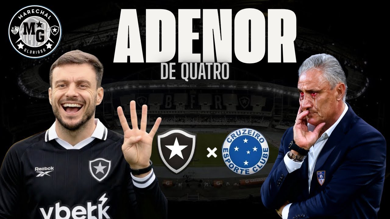 Analise detalhada do jogo Botafogo 4-0 Cruzeiro