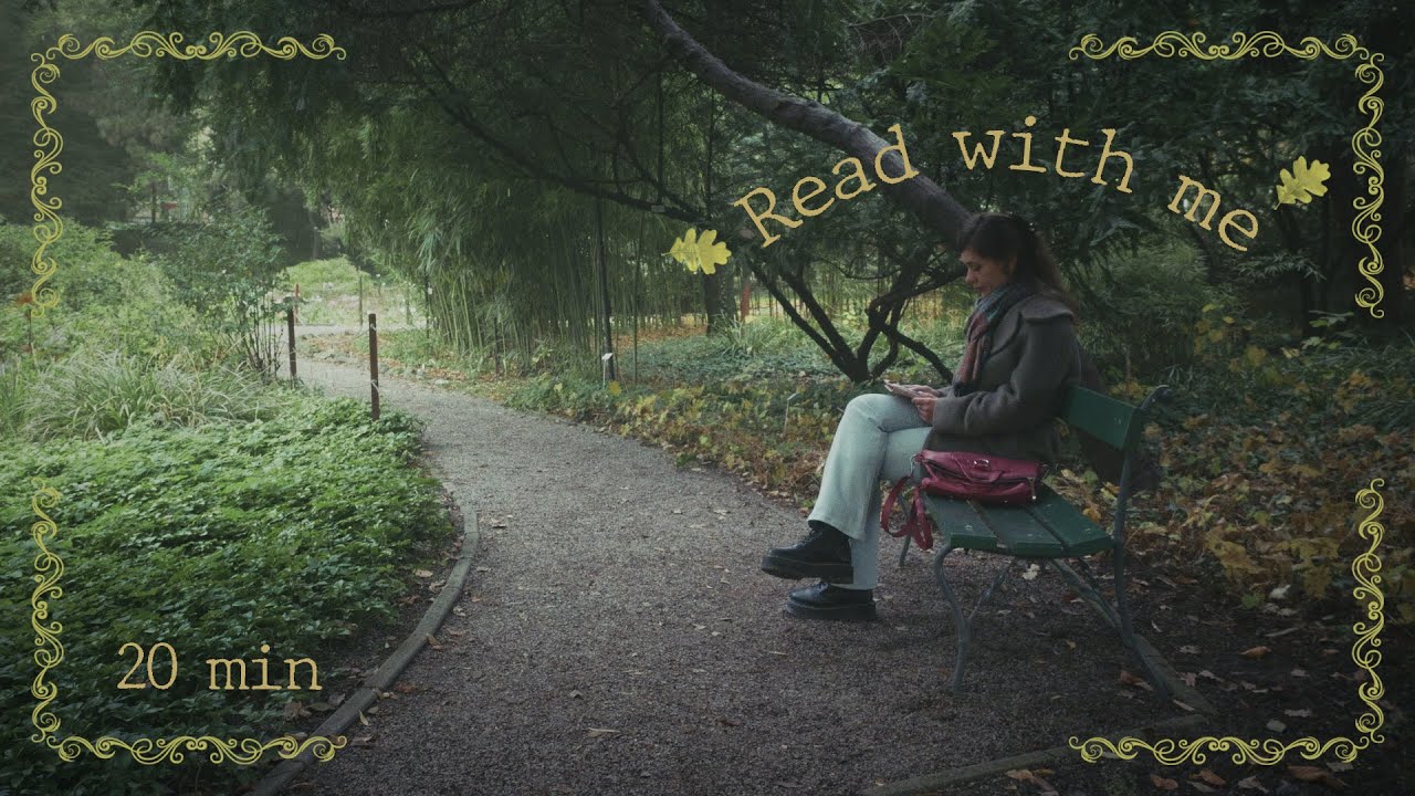 Read with me in nature 🍂 | 20 minutes body doubling | no talk | real time | ambient music