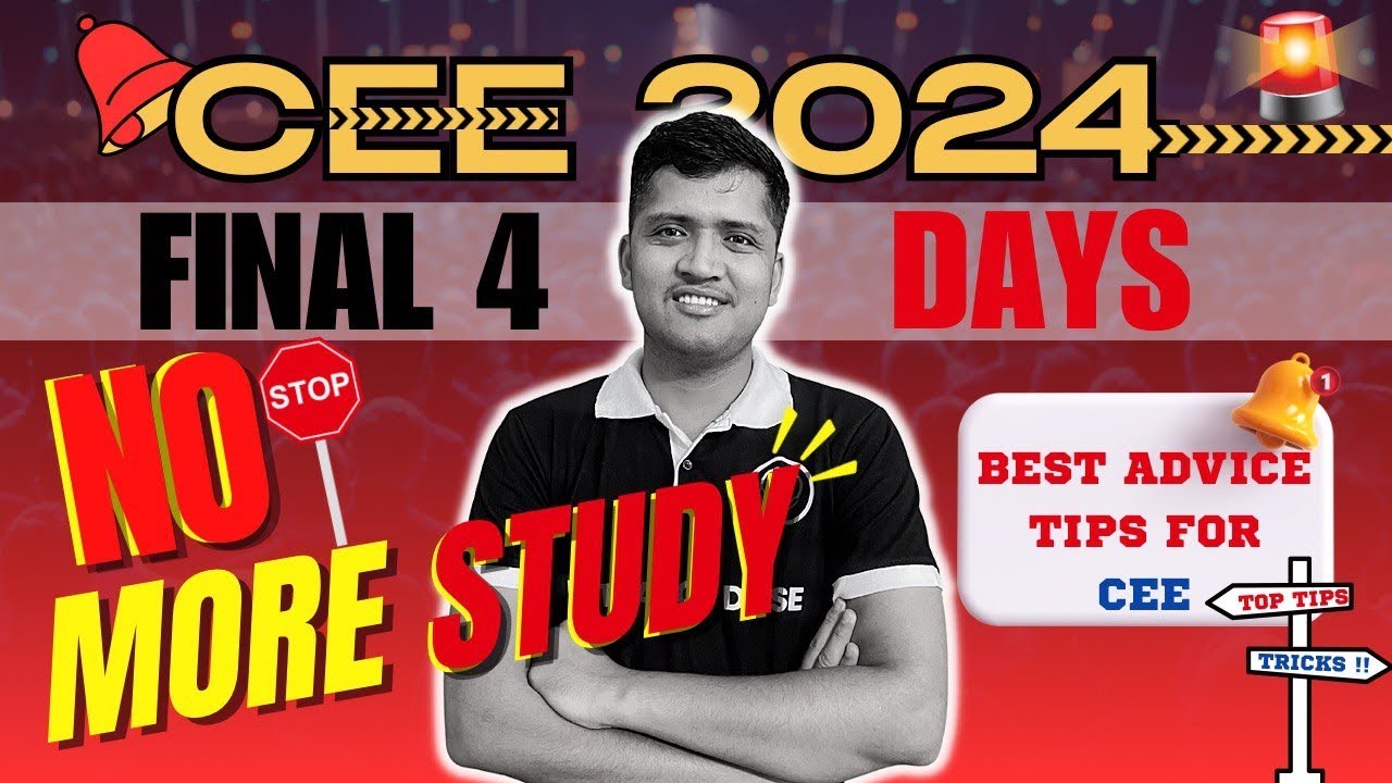 CEE EXAM in 4 Days⚠️ Final Hour TIPs & No More NEW READ 🚨 , Revise for FREE 🥰