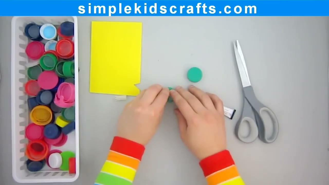 How to make foam stamps - EP - simplekidscrafts - simplekidscrafts
