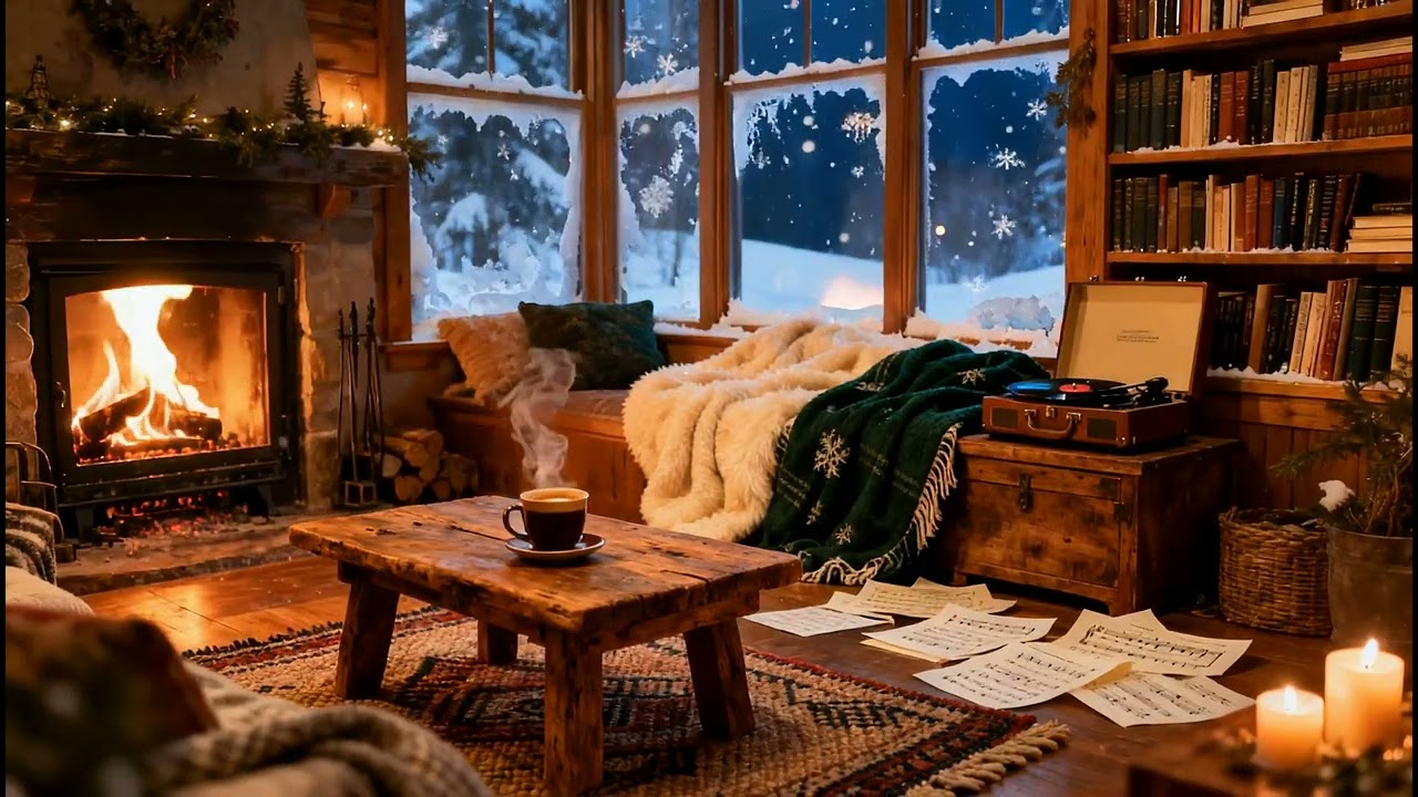 Cozy Coffee Shop Jazz for Study and Work in Winter...