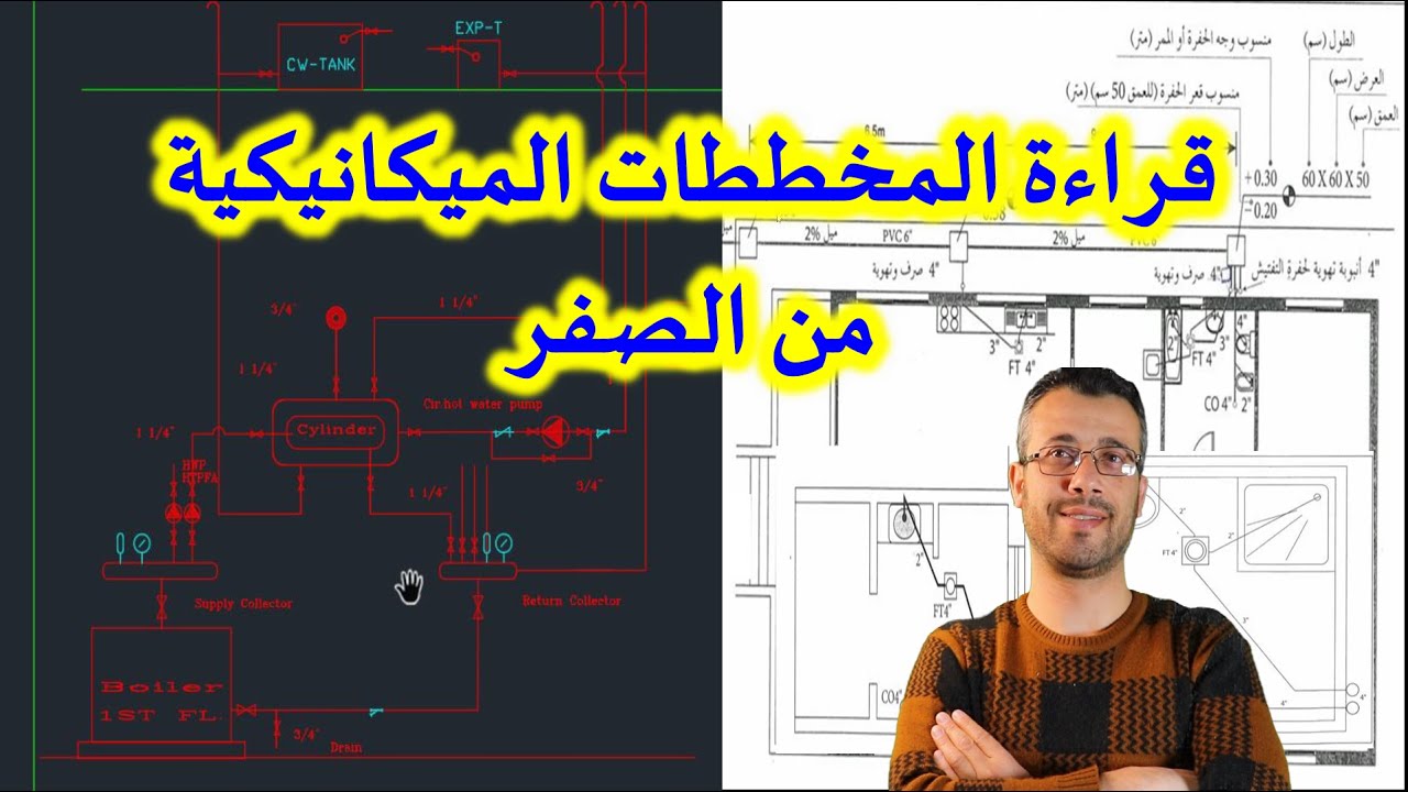 قراءة المخططات الهندسية الميكانيكية من الصفر- المحاضرة رقم 6