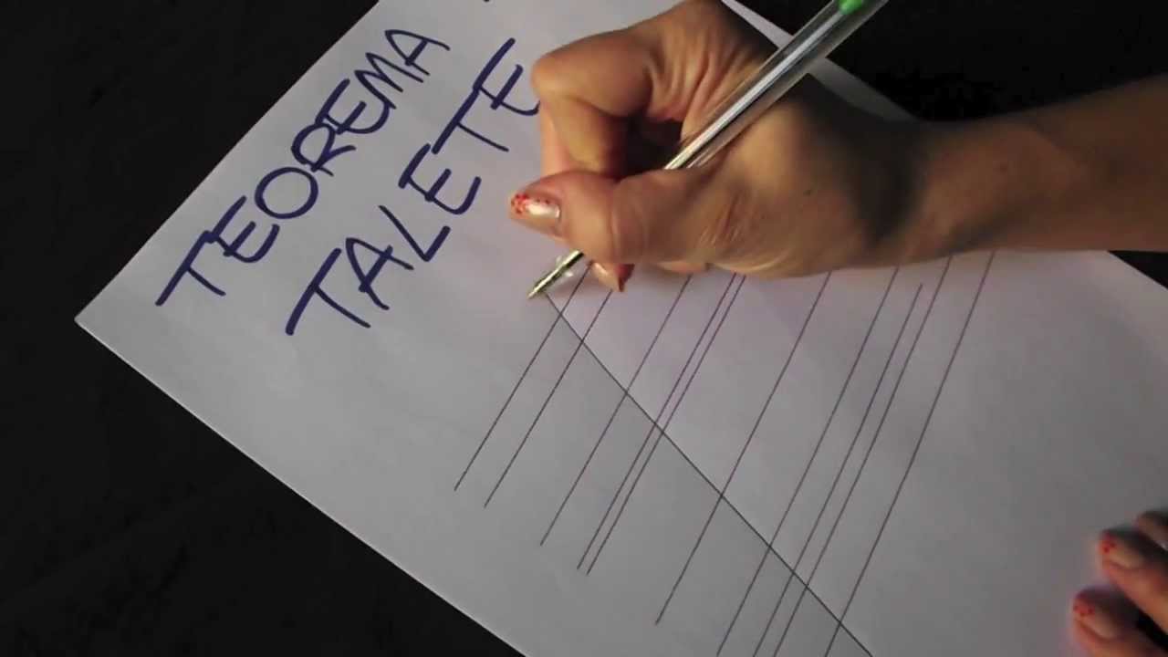 Applicazione del teorema di talete