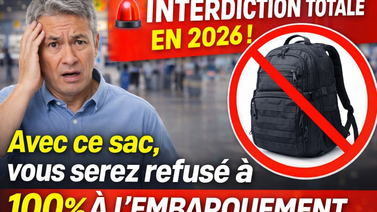 INTERDICTION TOTALE EN 2026 ! Avec ce sac, vous serez refusé à 100 % à l’embarquement
