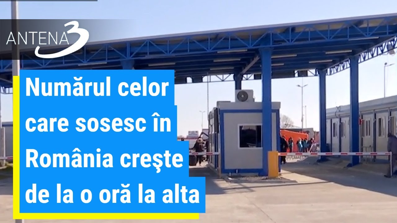 Mii de refugiaţi din Ucraina intră în ţară prin vama Isaccea din Tulcea