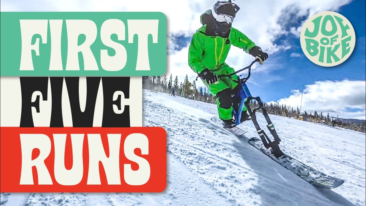 HOW TO SKI BIKE | First Five Runs